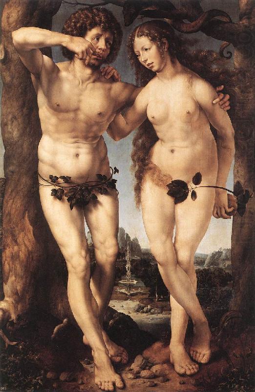 GOSSAERT, Jan (Mabuse) Adam and Eve sdgh china oil painting image